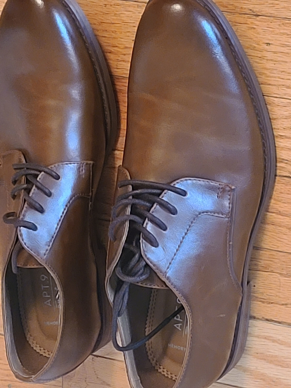 2 pr Bundle Shoes Men's Apt. 9 Brown & Sonoma Black Dress/work Shoes Sz 9 - Picture 6 of 16